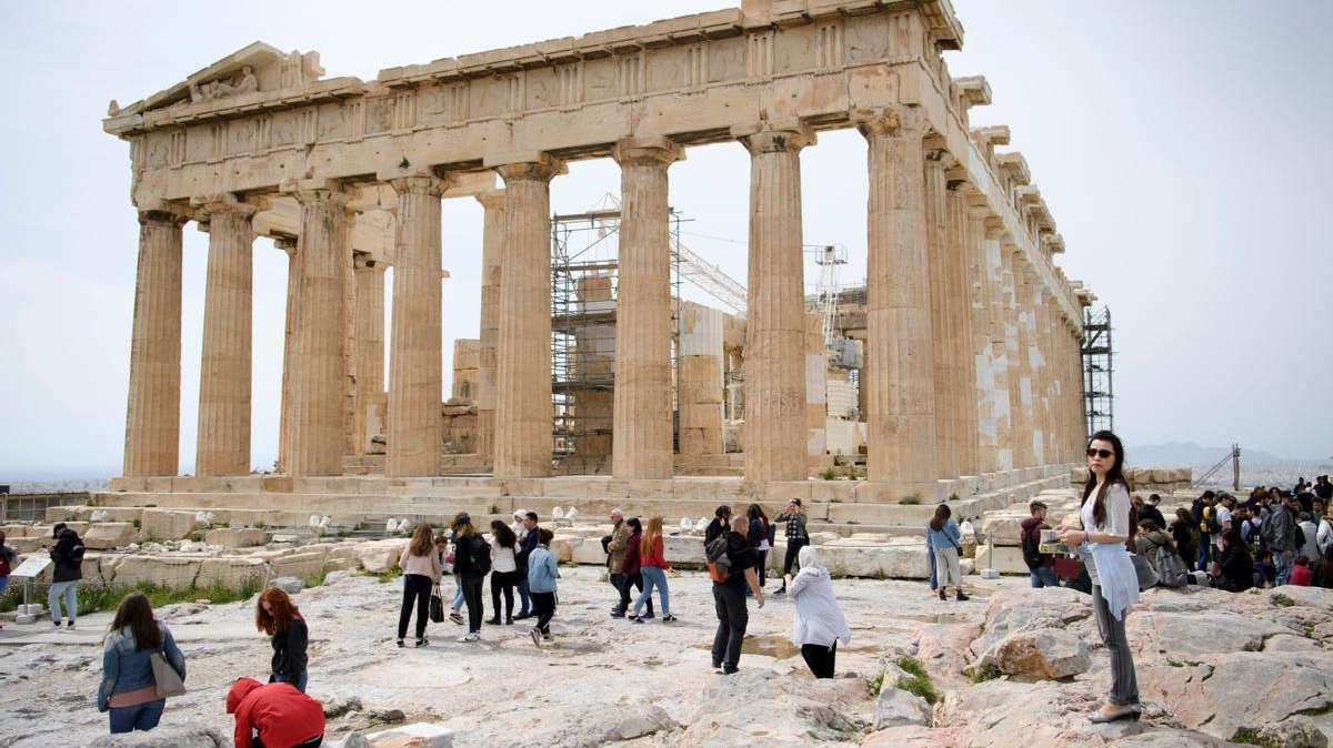 Imagen de archivo del Partenon en la Acrópolis de Atenas (Grecia).