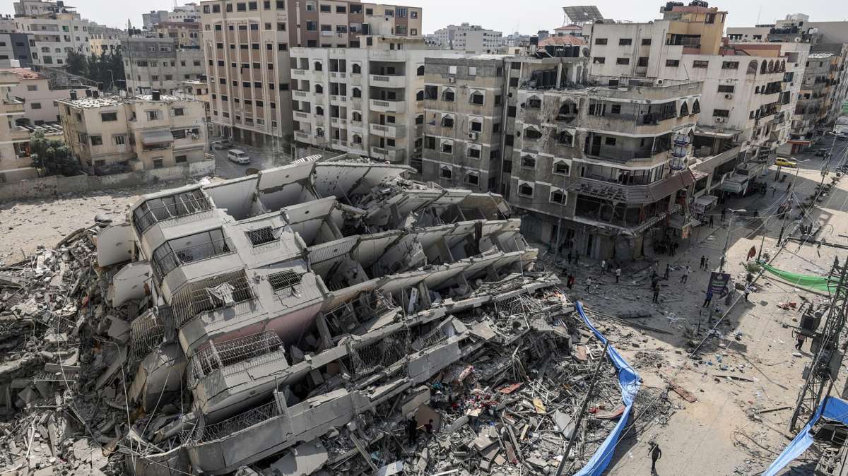 Gaza, tras el bombardeo israelí.