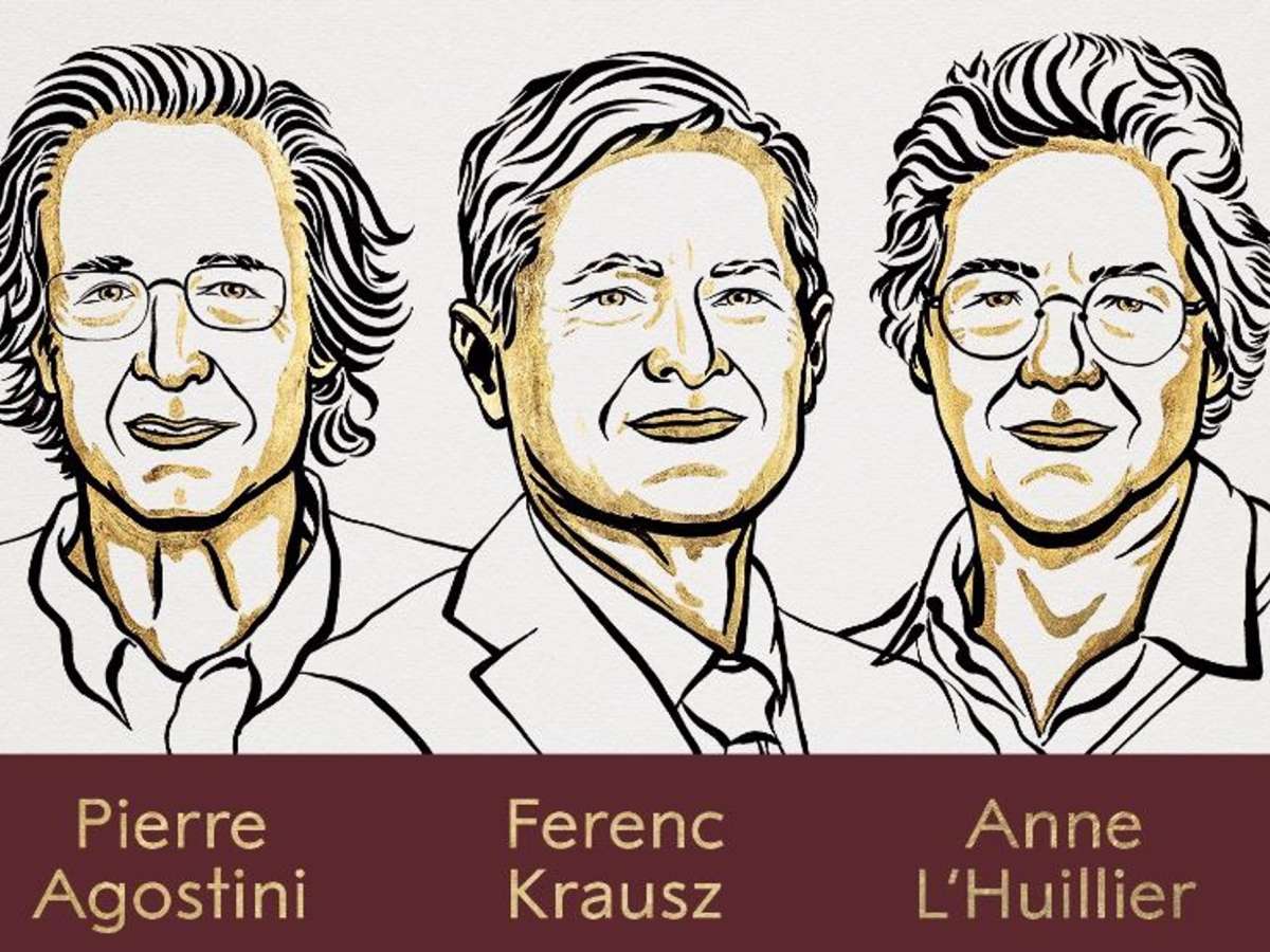 Ganadores del Nobel de Física 2023.