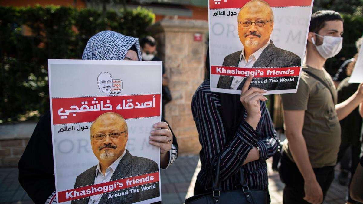 Manifestación tras la muerte de Jamal Khashoggi.
