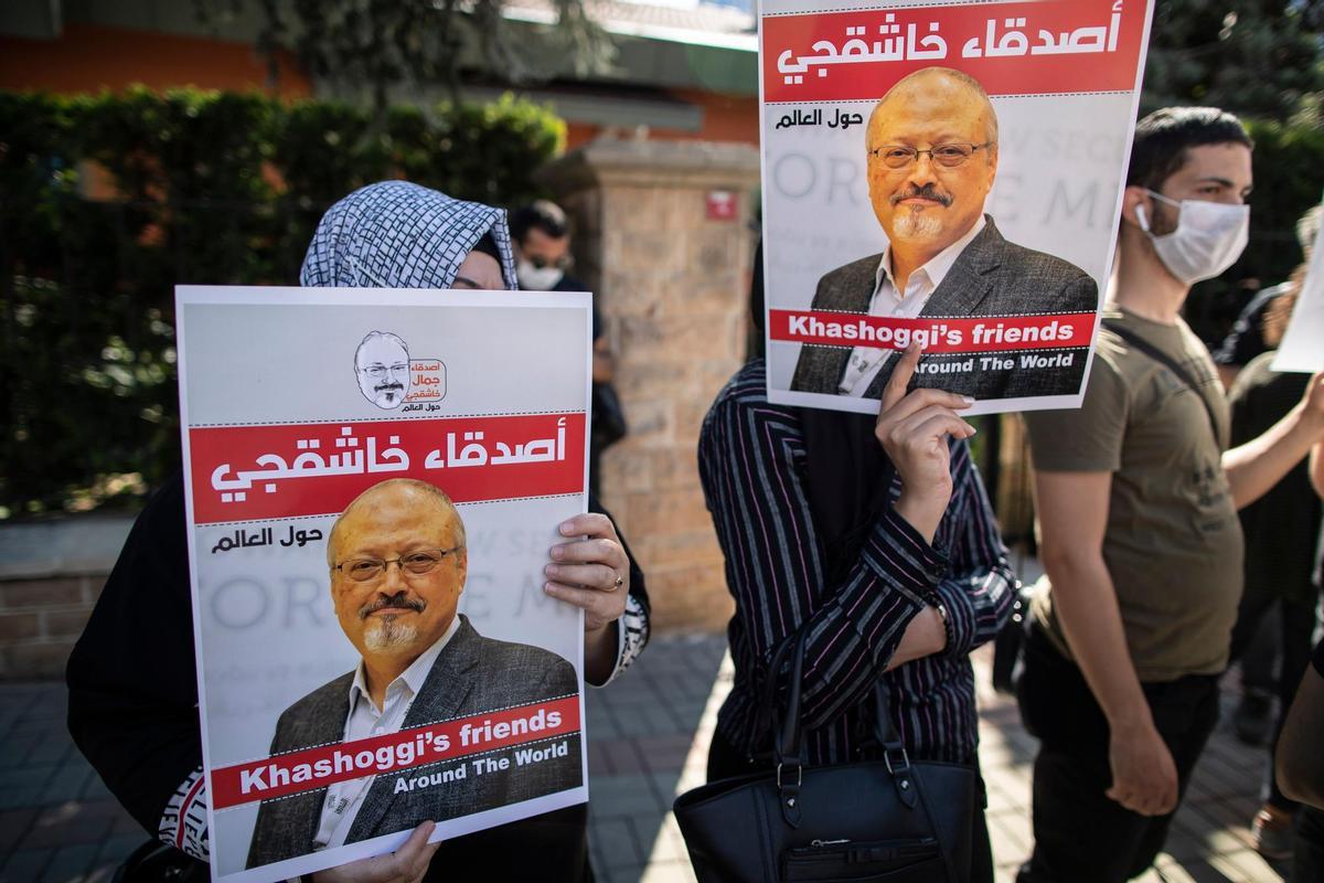 Manifestación tras la muerte de Jamal Khashoggi.