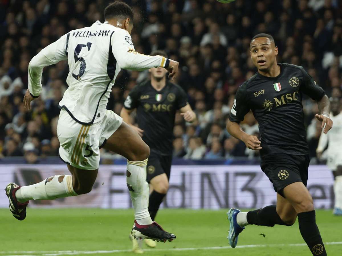 Bellingham marca el segundo gol del Real Madrid contra el Nápoles
