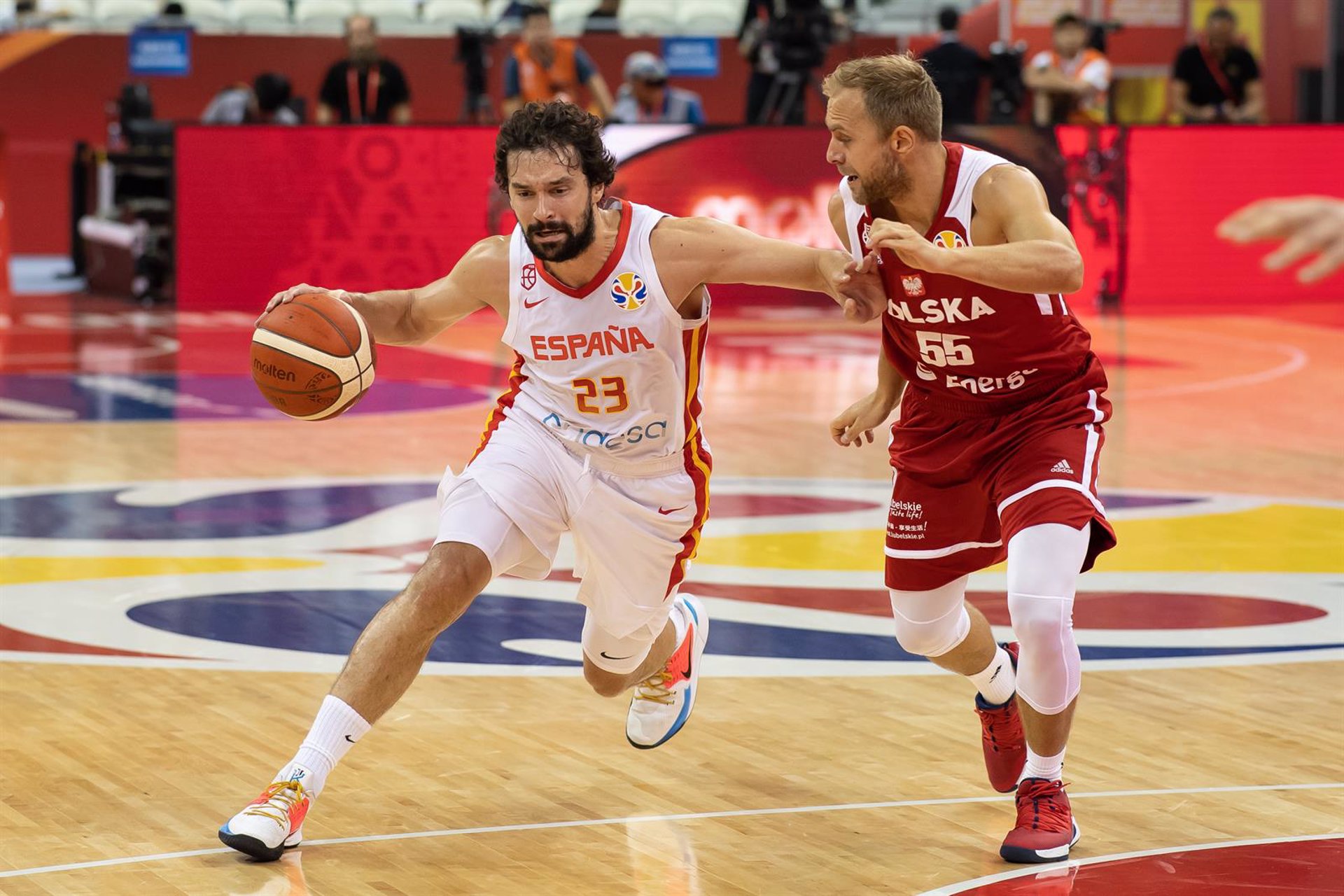 Sergio Llull en el España-Polonia del Mundial de Baloncesto de 2019